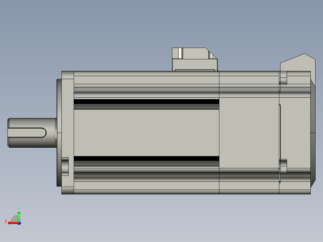 低压伺服电机MF3S-80CS(M)30BZ2-507后视图