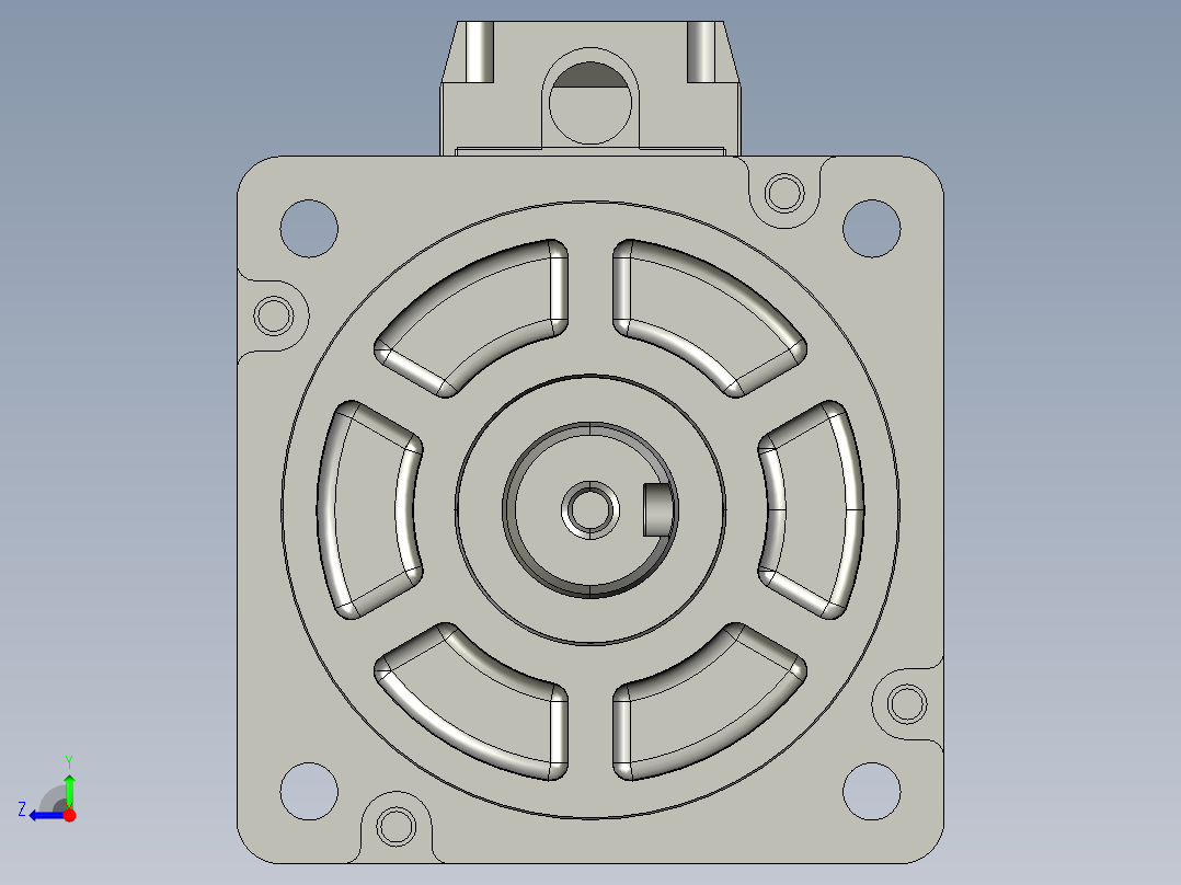 低压伺服电机MF3S-80CS(M)30BZ2-507右视图
