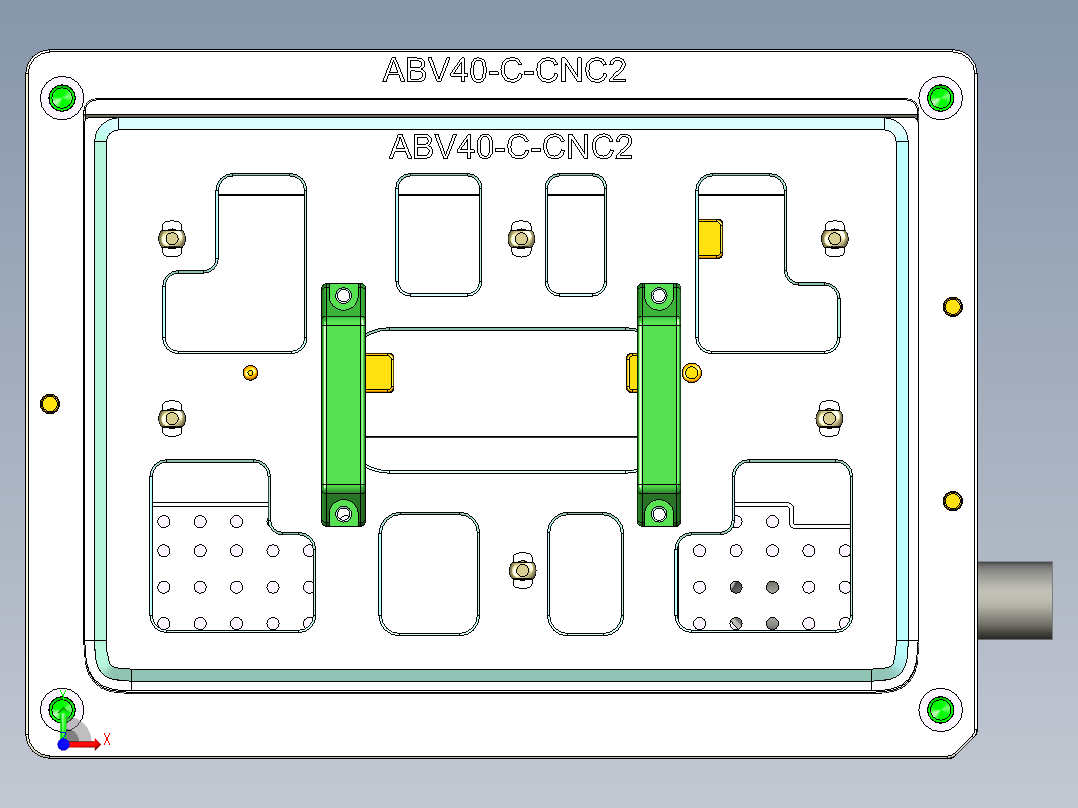 ABV40-C-笔记本CNC工装夹具三维模型CNC2-0516前视图