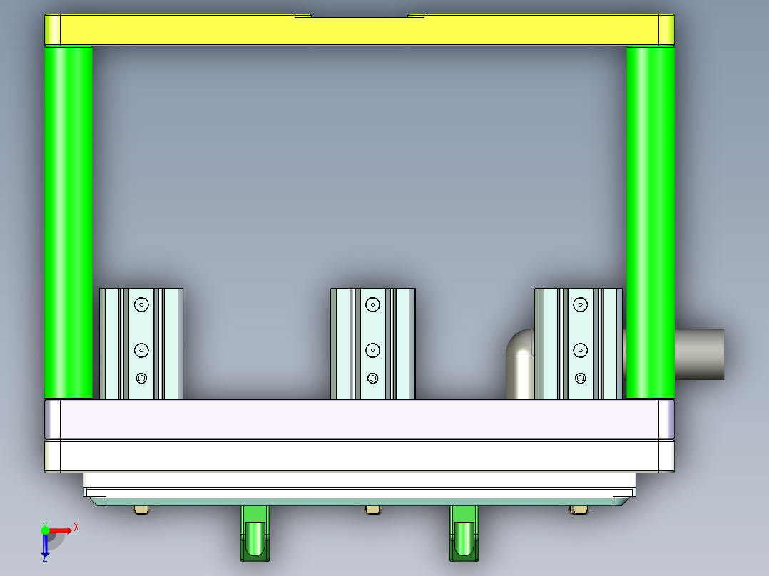 ABV40-C-笔记本CNC工装夹具三维模型CNC2-0516俯视图