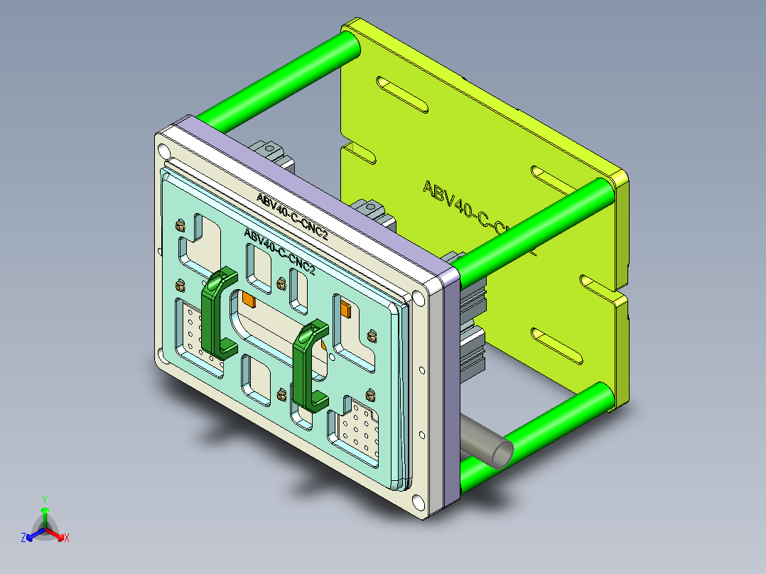 ABV40-C-笔记本CNC工装夹具三维模型CNC2-0516正等轴测图