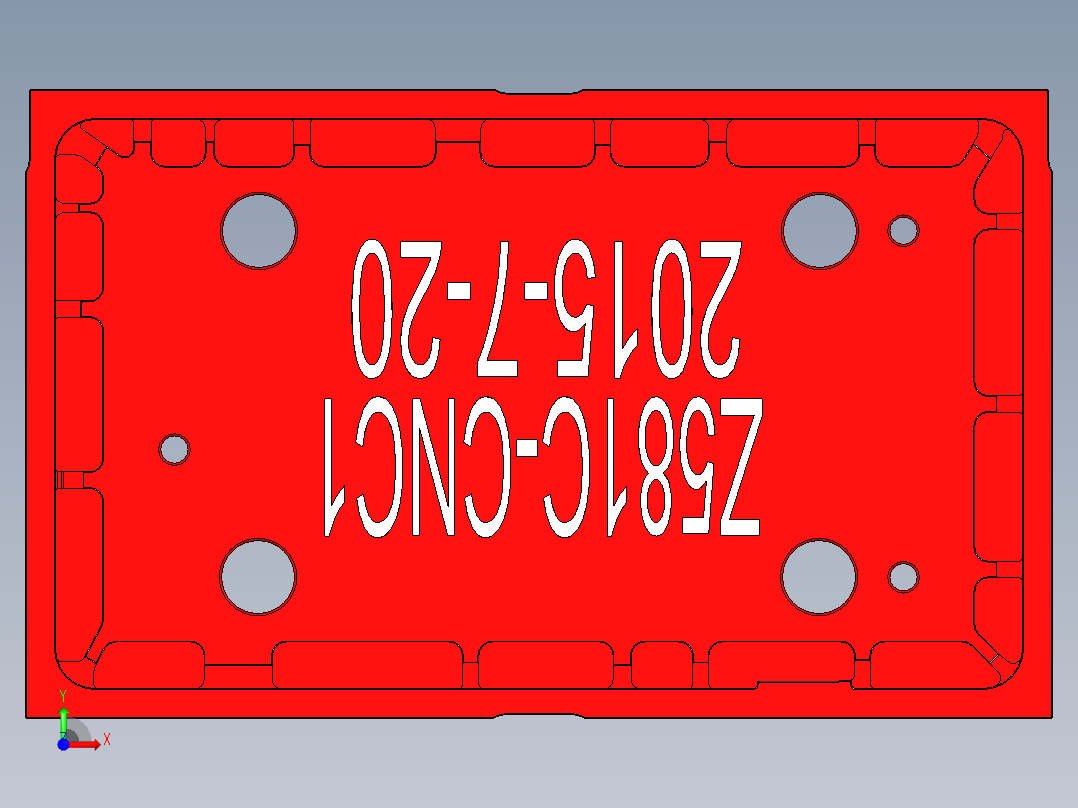 Z581C-笔记本CNC工装夹具三维模型CNC1-0723前视图