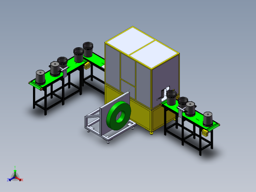 桶提手成型组装设备sw20可编辑正等轴测缩略图