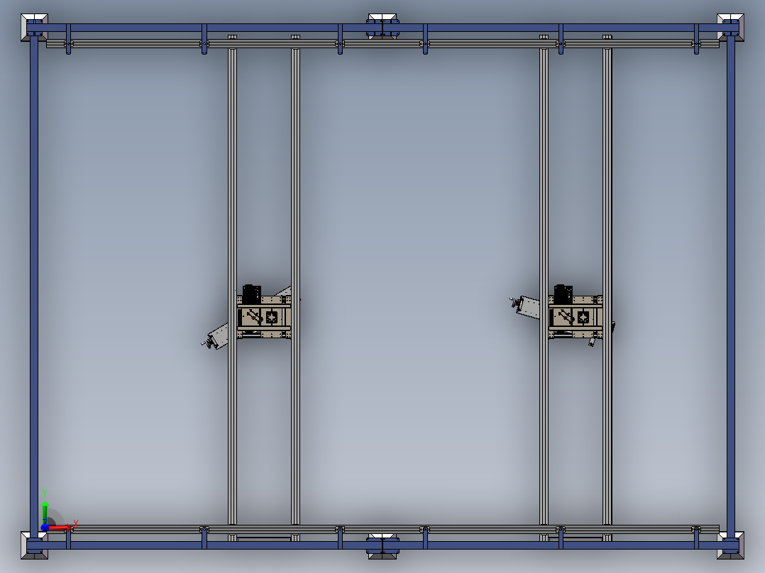 上下料龙门吊sw16前视图
