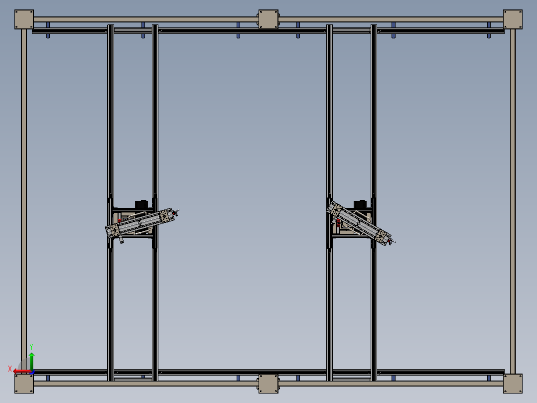 上下料龙门吊sw16后视图