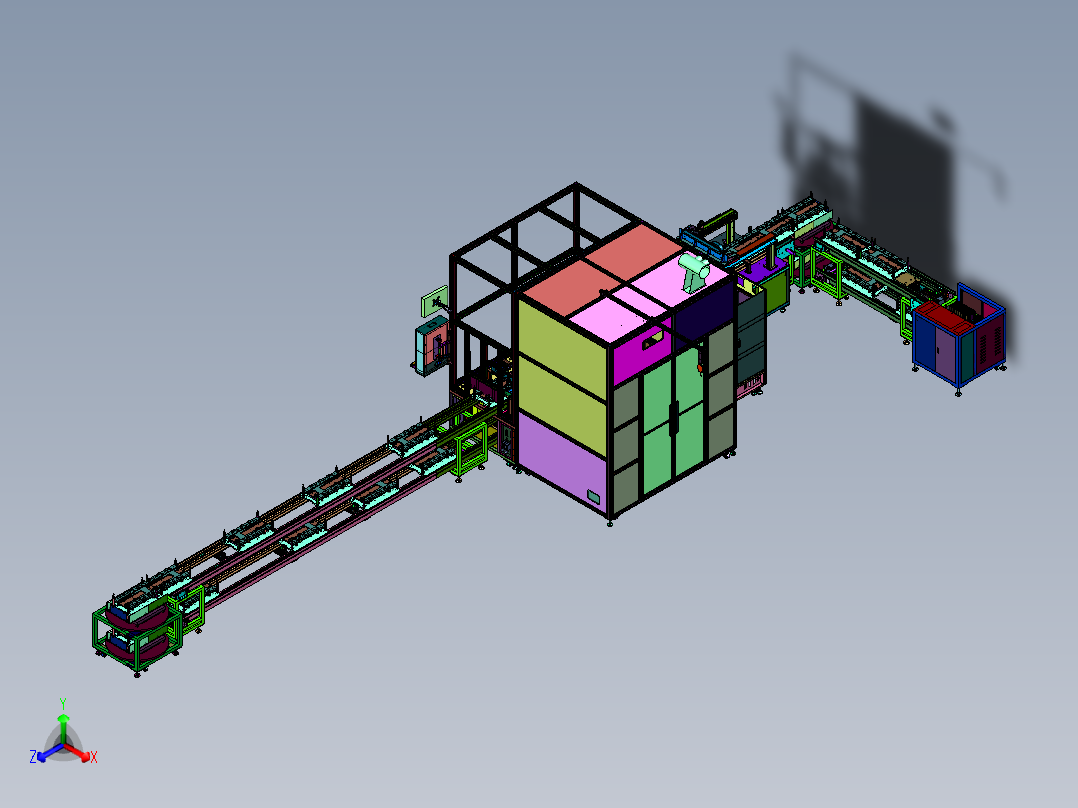电池组装模组设备的流水线