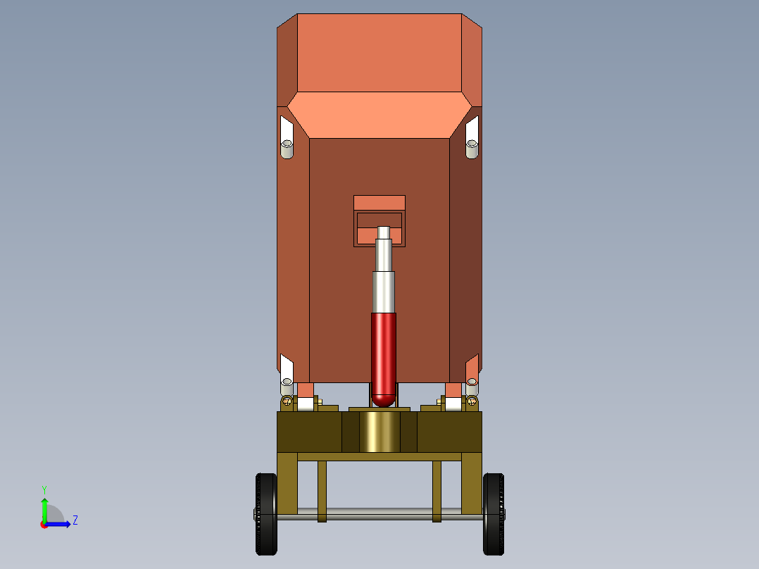 B3003321-多方向倾卸自卸车左视图