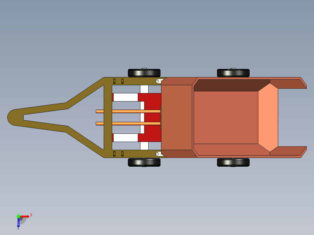 B3003321-多方向倾卸自卸车俯视图