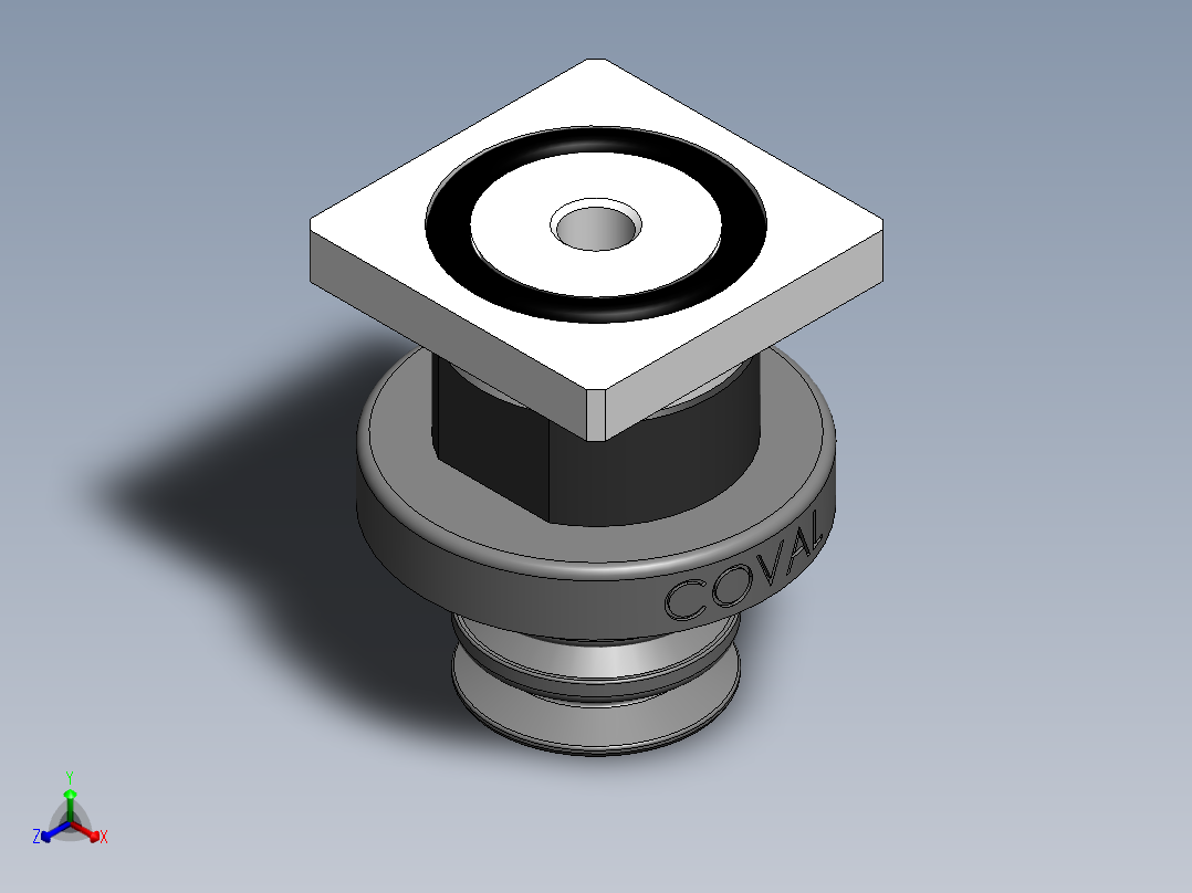 波纹真空吸盘CBC22C32  391795正等轴测图