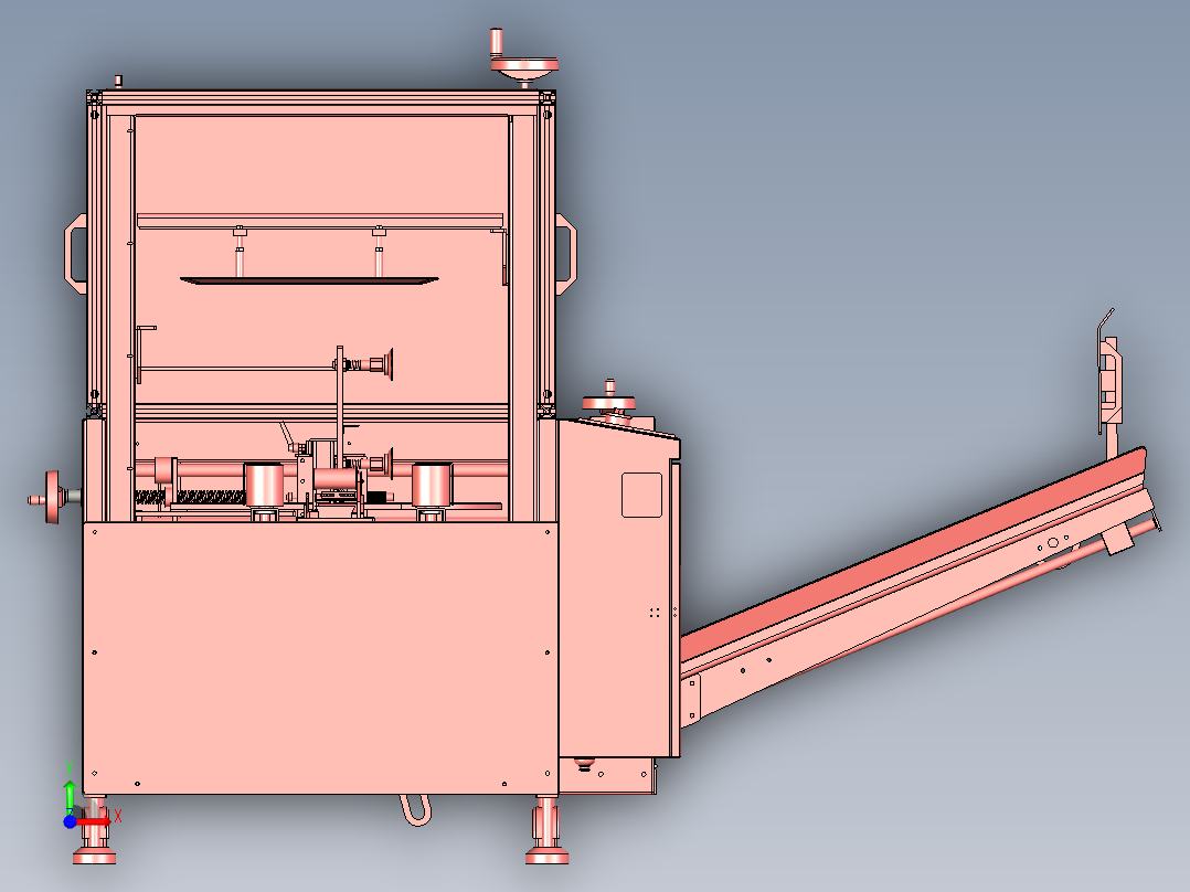 片式开箱机前视图