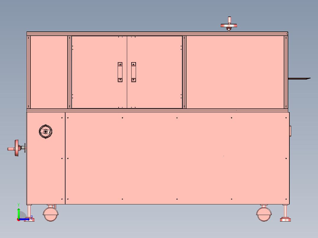 片式开箱机左视图