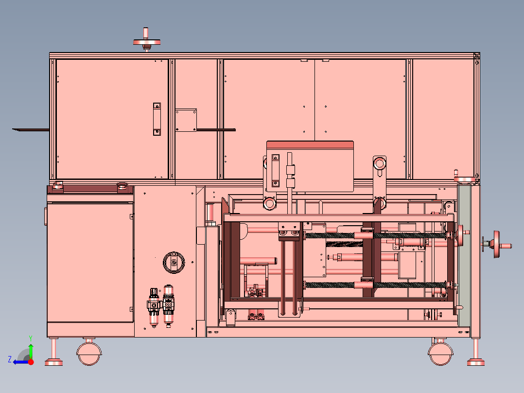 片式开箱机右视图