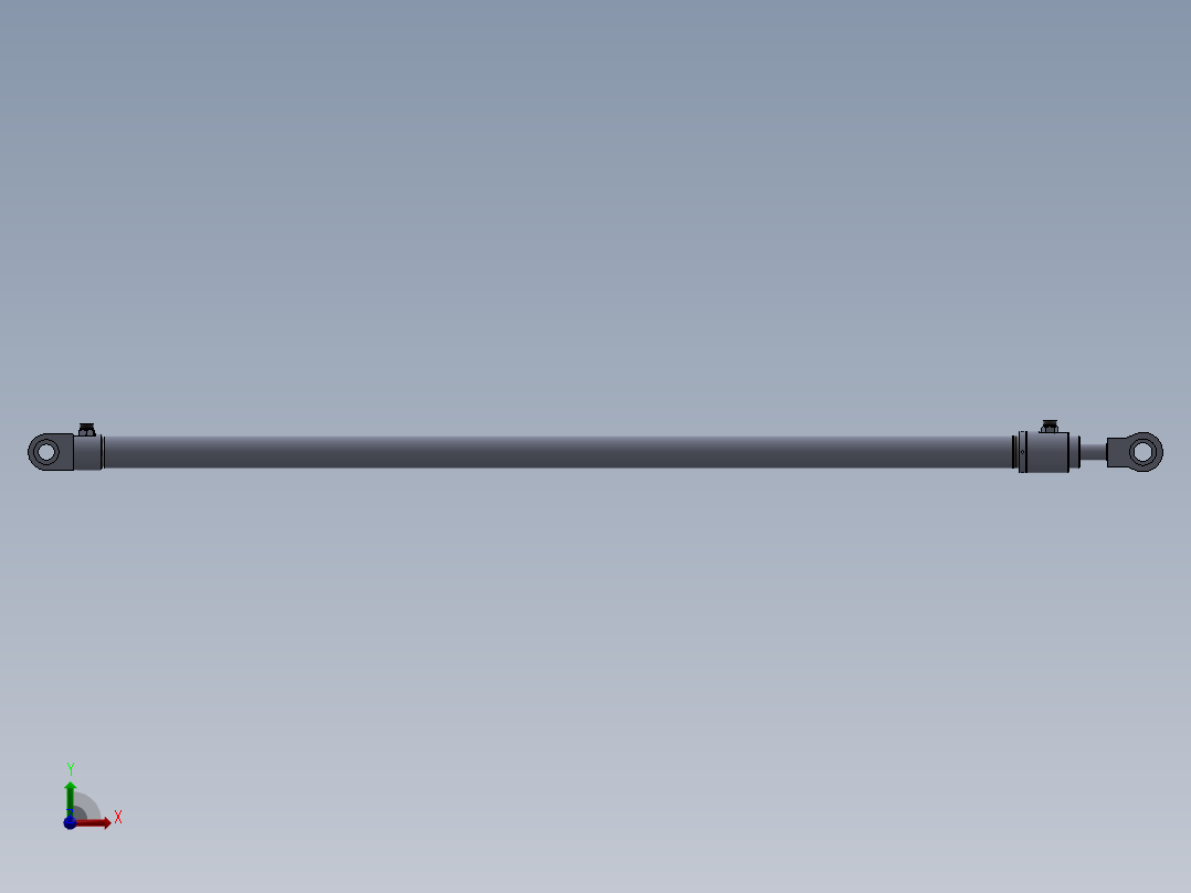 焊接型液压缸 50x30x1725 mm前视图