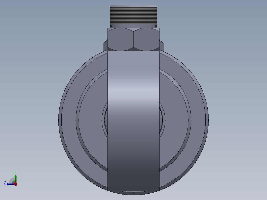 焊接型液压缸 50x30x1725 mm右视图