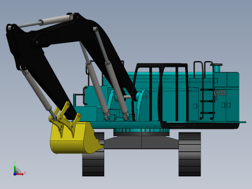 17.约翰迪尔650DLC挖掘机前视缩略图