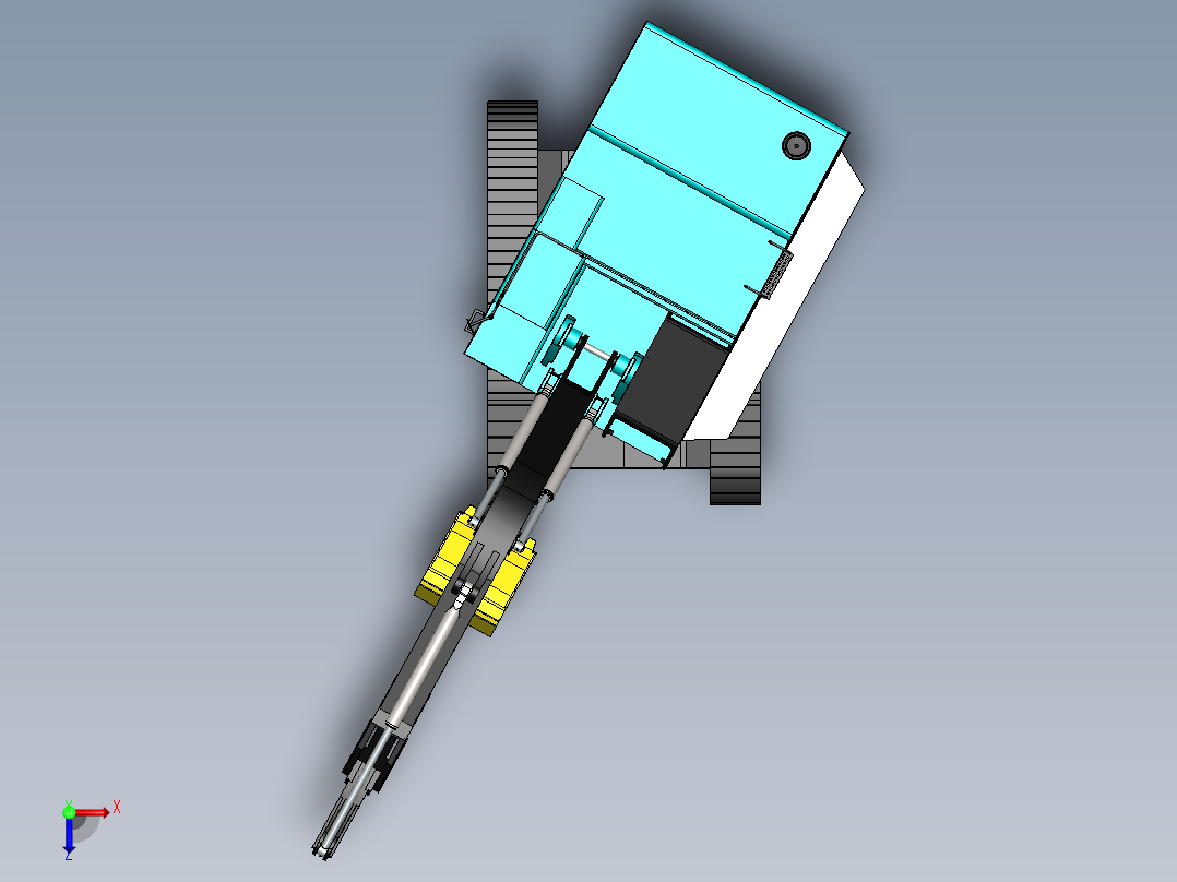 17.约翰迪尔650DLC挖掘机俯视图