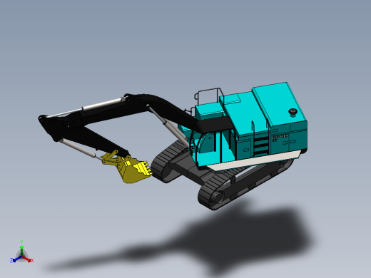 17.约翰迪尔650DLC挖掘机正等轴测缩略图