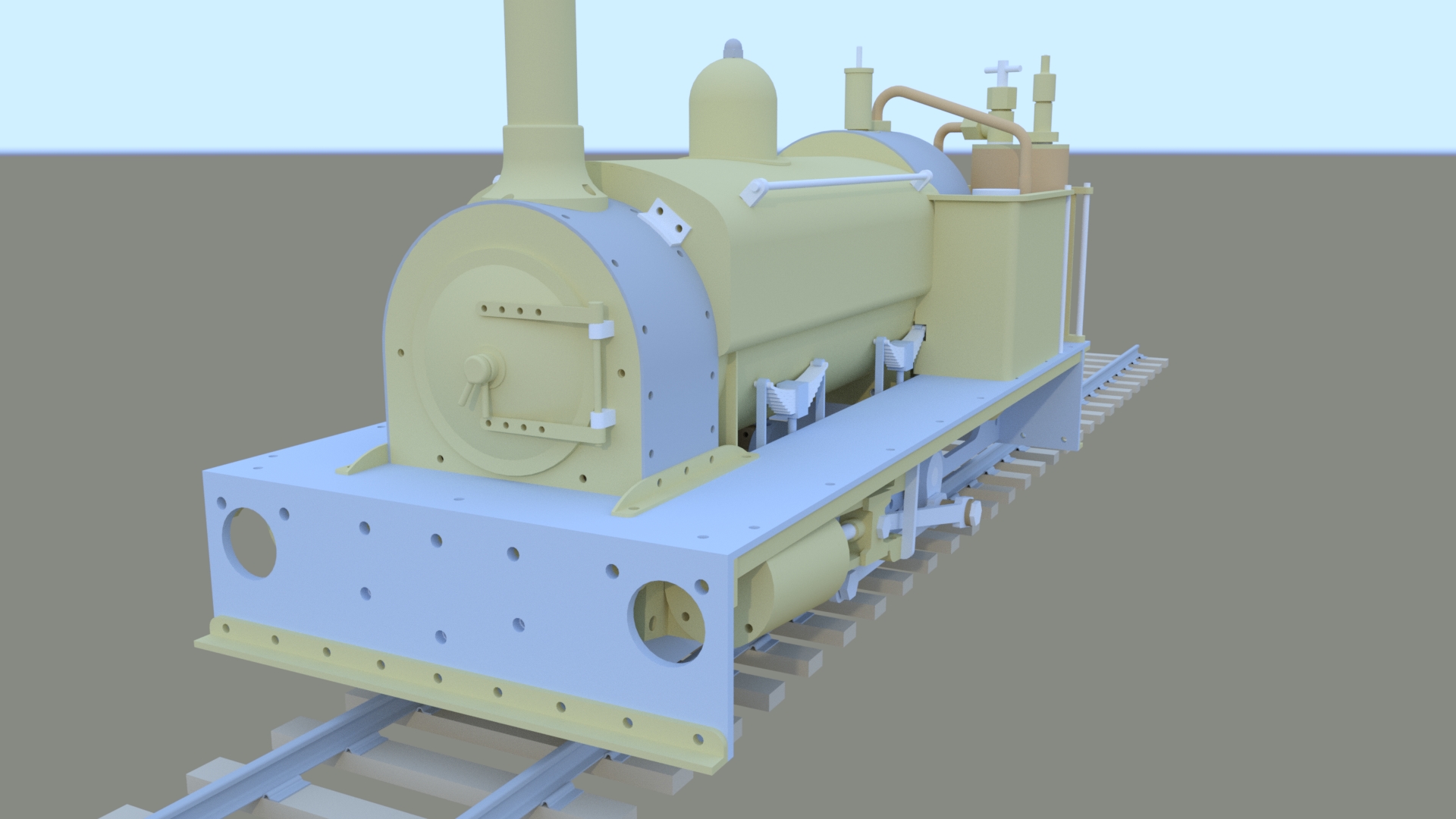 称为“YOLLA”的窄轨燃气机车