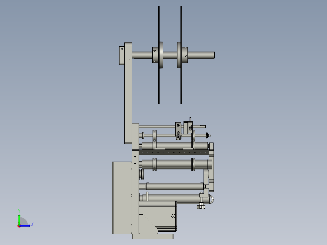 卷料组件左视图