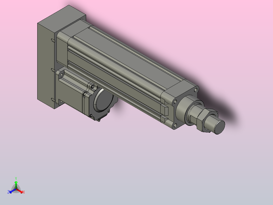 伺服电缸SOE63-L10-C-S150-P-A-P75-D3主视图