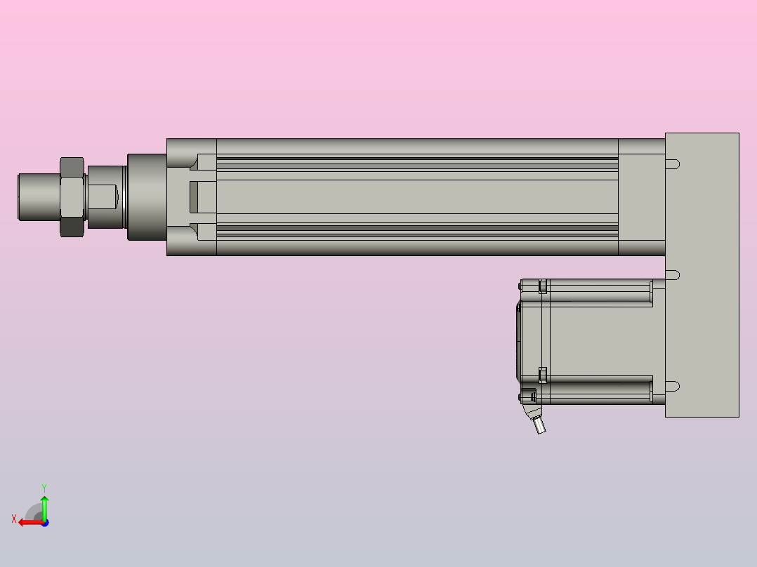 伺服电缸SOE63-L10-C-S150-P-A-P75-D3后视图