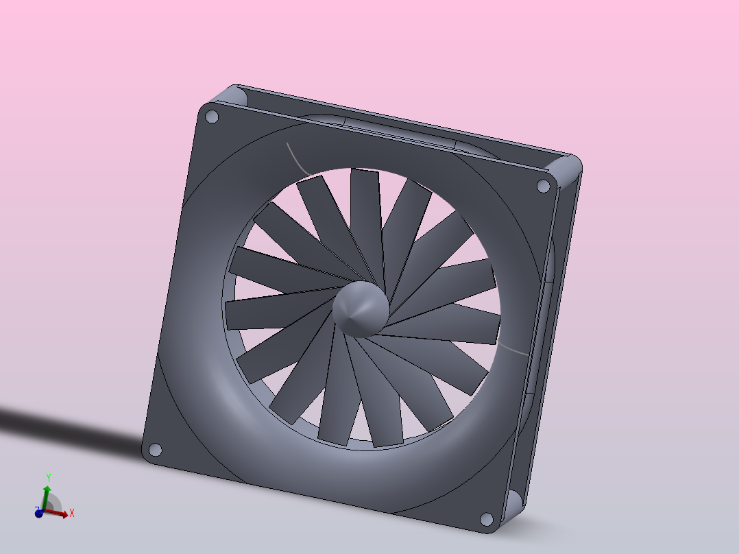120mm机箱风扇概念sat5w主视图
