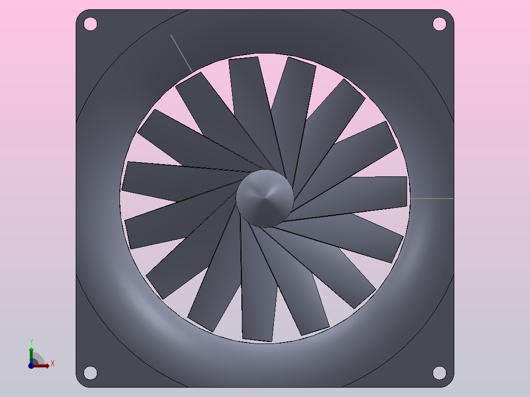 120mm机箱风扇概念sat5w前视图