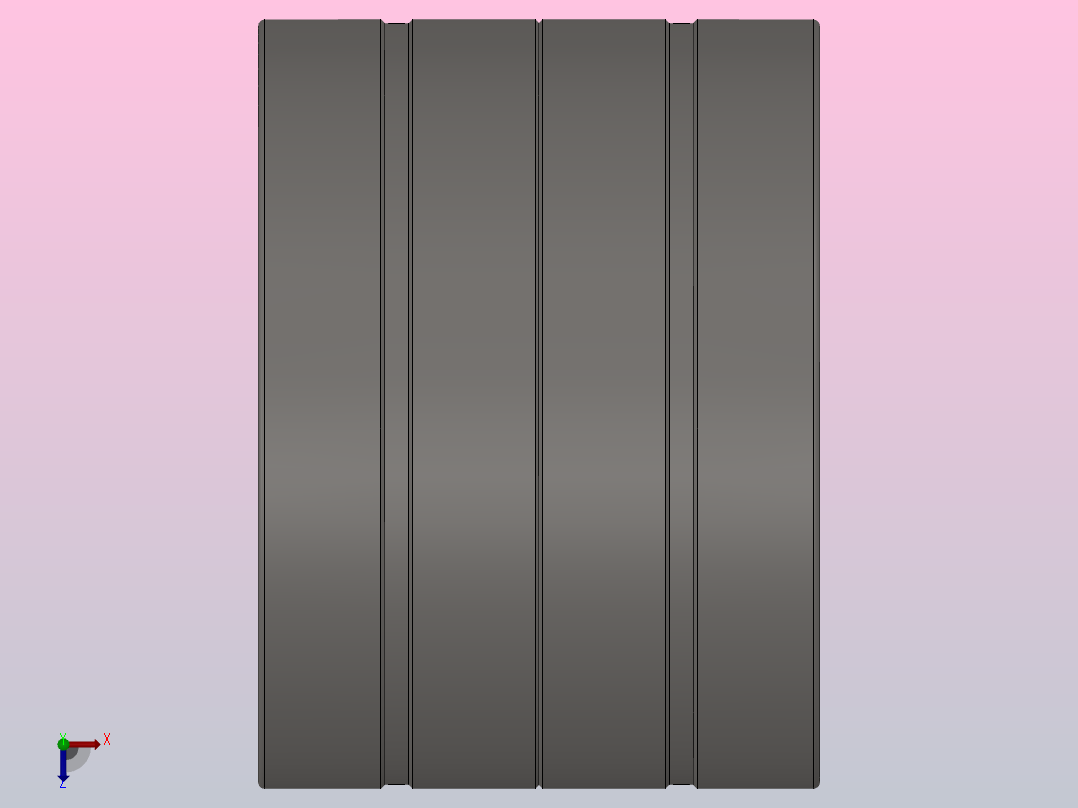 单内圈四列圆柱滚子轴承FC型_FC 3046156主视图