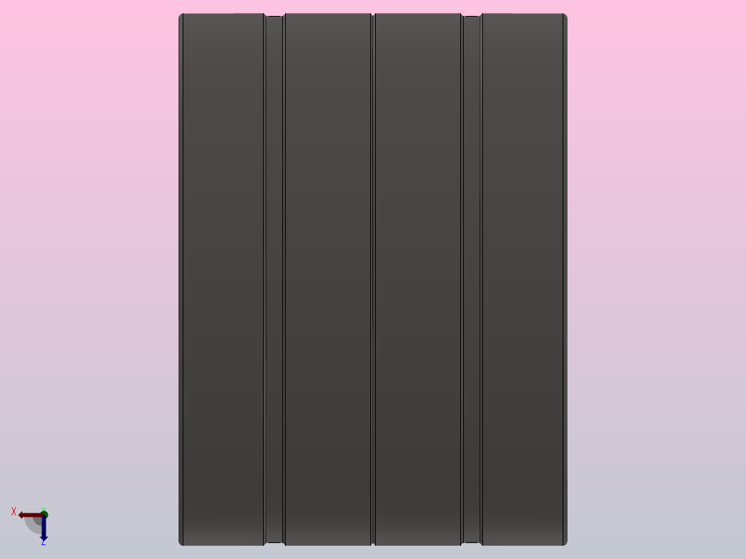 单内圈四列圆柱滚子轴承FC型_FC 3046156后视图