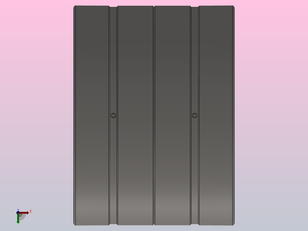 单内圈四列圆柱滚子轴承FC型_FC 3046156俯视图