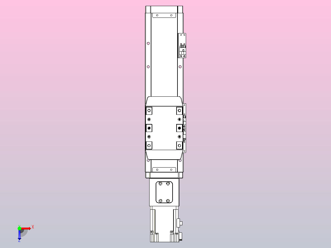 滚珠丝杠直线轴内置导轨TPA-GCR-80-1610C-L150-M-M20-N3俯视图
