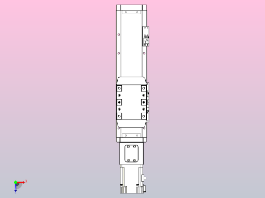 滚珠丝杠直线轴内置导轨TPA-GCR-80-1610C-L150-M-M20-N3俯视缩略图