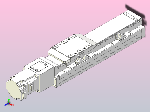 滚珠丝杠直线轴内置导轨TPA-GCR-80-1610C-L150-M-M20-N3正等轴测缩略图