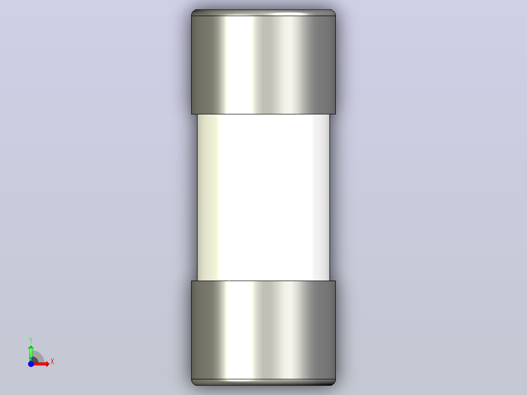 RT29-125熔断器-熔断体三维模型202011前视图