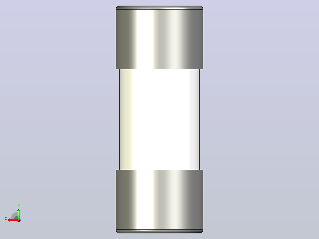 RT29-125熔断器-熔断体三维模型202011后视图