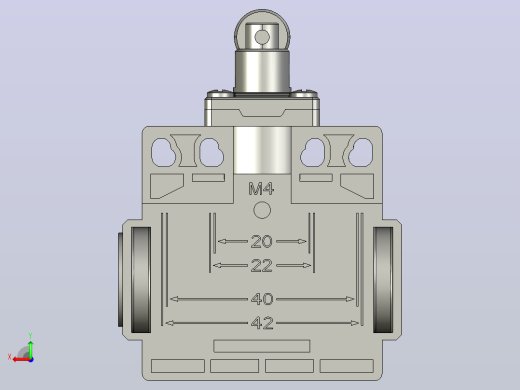 NKX3-12_KM1行程开关三维模型202011后视缩略图