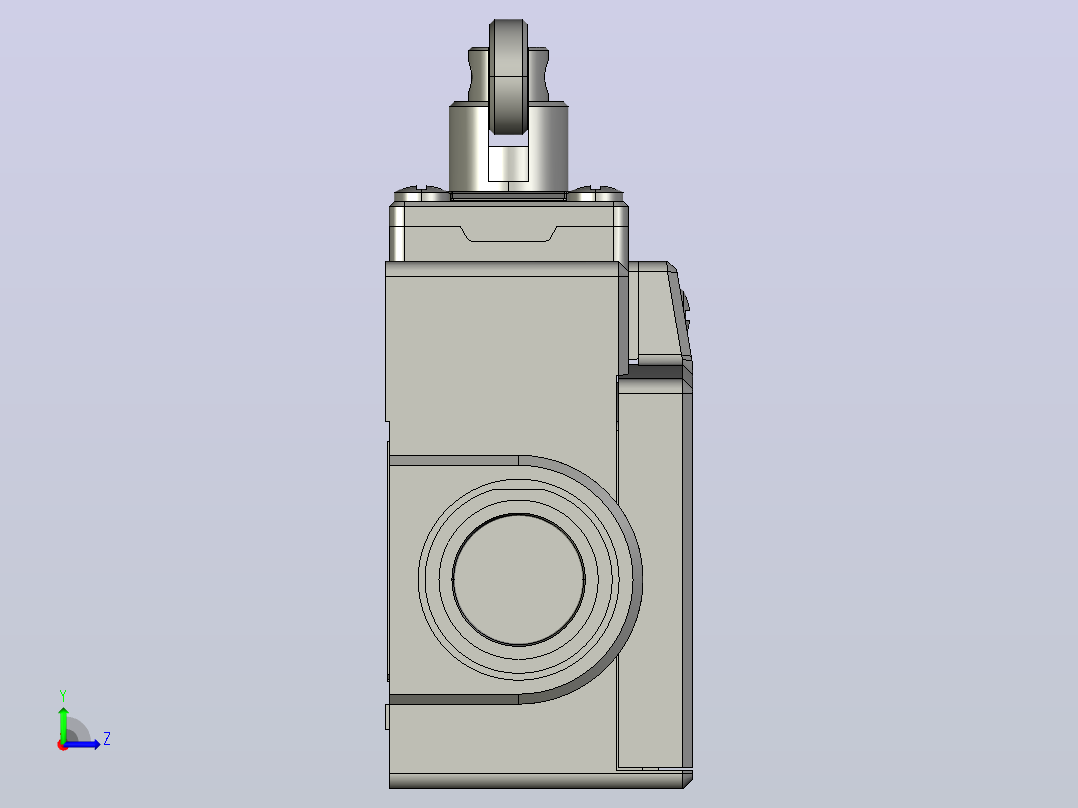 NKX3-12_KM1行程开关三维模型202011左视图