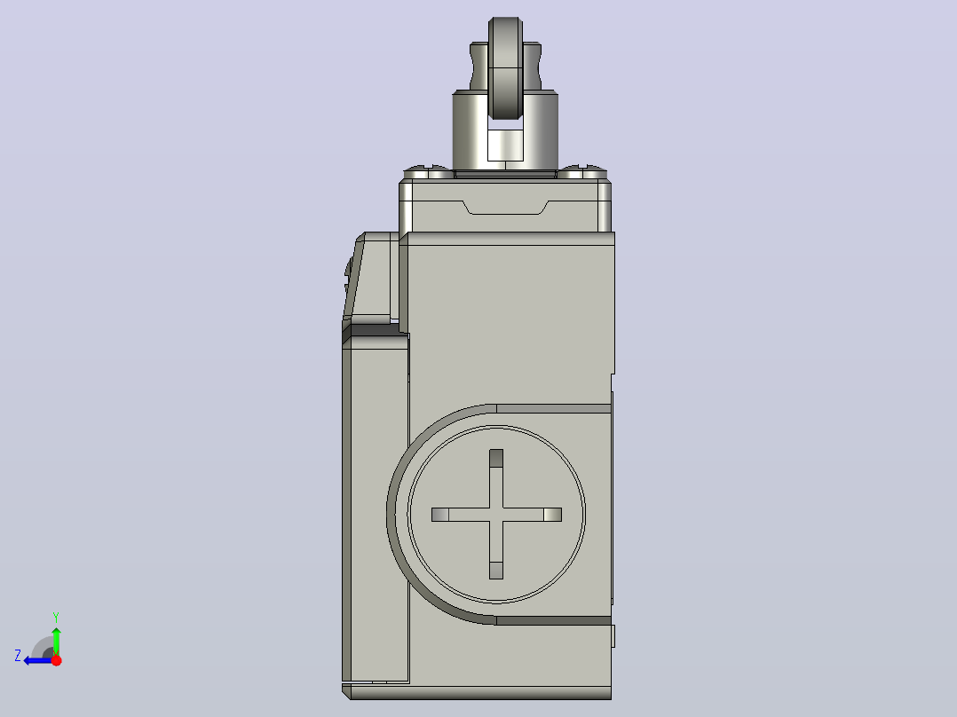 NKX3-12_KM1行程开关三维模型202011右视图