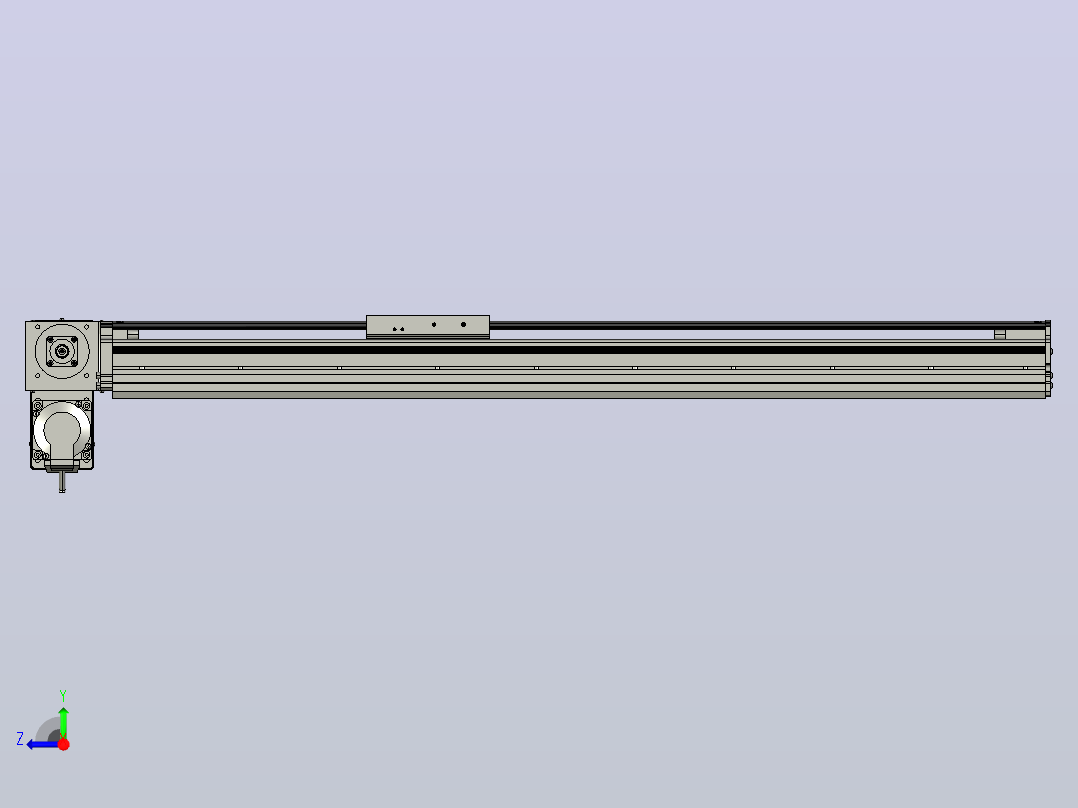 MT120BT半封闭皮带滑台[MT120BT.L100.700.LD.P40.C3]右视图