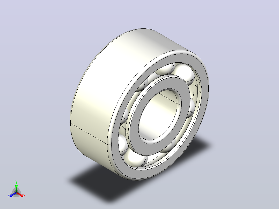 深沟球轴承，双列SKF 4304主视图