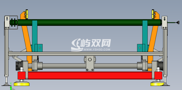 输送线-可调顶升拦截机构