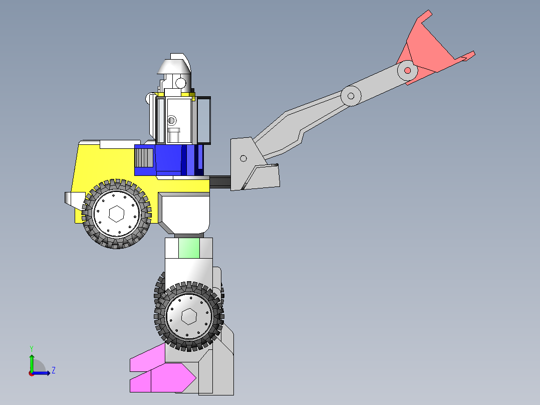 变形金刚改进后左视图