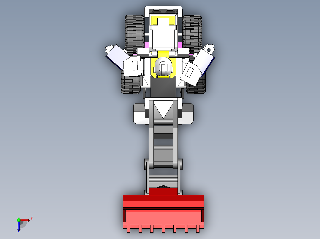 变形金刚改进后俯视图