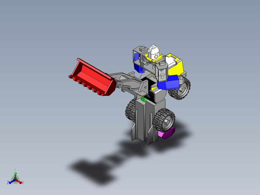 变形金刚改进后正等轴测图