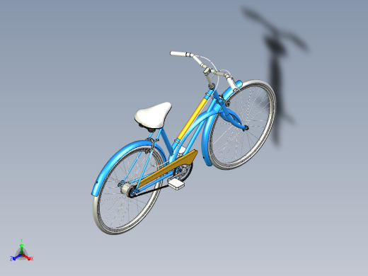 24 英寸车轮的自行车正等轴测缩略图