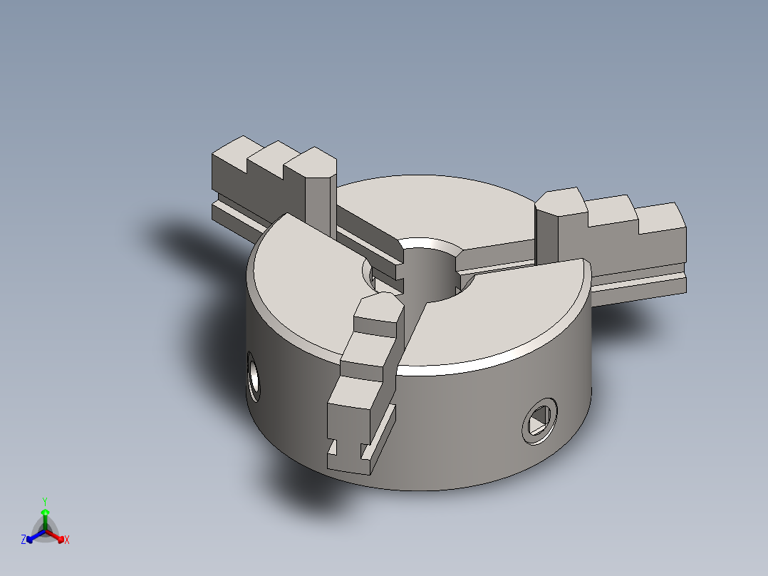 design-lathe-chuck-in-solidworks-assembly-1.snapshot.1正等轴测图