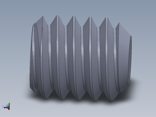 UNC 平头紧定螺钉-UNC SET SCREW 8-32 x0.187.SLDPRT