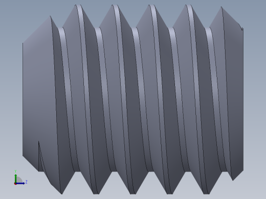 UNC 平头紧定螺钉-UNC SET SCREW 8-32 x0.187.SLDPRT左视缩略图