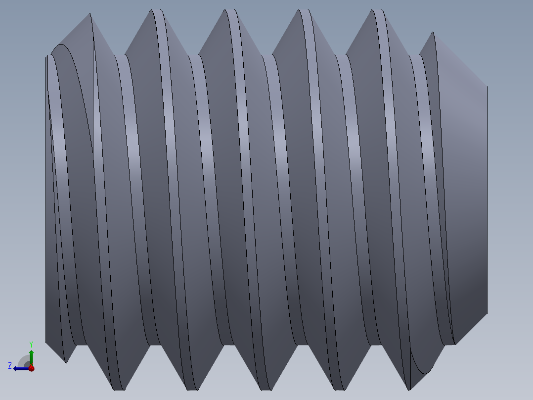 UNC 平头紧定螺钉-UNC SET SCREW 8-32 x0.187.SLDPRT右视图
