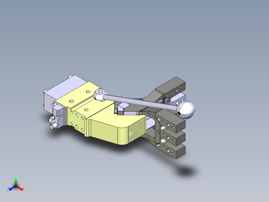 德克斯TUNKERS气缸数模MK_MK2 50.1 A10_A11_A12主视图
